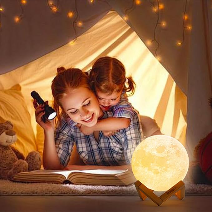 Moon Lamp Galaxy Lamp Upgraded Timing 5.9 Inch 16 Colors 3D Moonlight Galaxy Light,Moon Night Light for Adults,Kids Lamp Moon Gifts for Women Girls Boys Bedroom