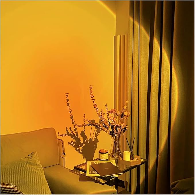Sunset Lamp Projector Sun Lamp Projector Sunset Light 360° Rotation Lights Sunset Lamp for Bedroom Decor and Aesthetic Room Decor Gifts for Women