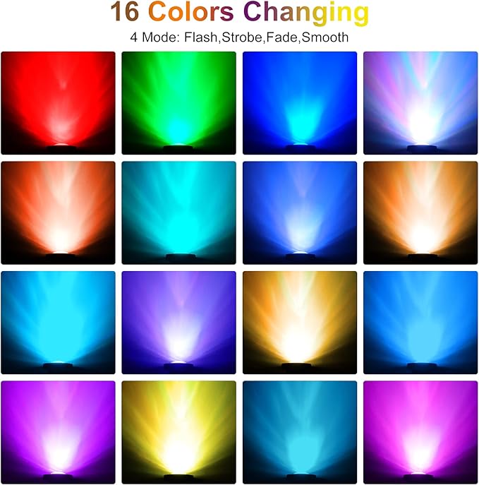 RGB Pond Lights with Timer,LED Underwater Submersible Fountain Light, 98ft Remote Control IP68 Waterproof Colorful Landscape Spotlights for Fish Aquarium Tank Garden Yard Pool (Set of 2)