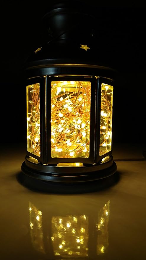 Hometown Evolution, Inc. Yellow Battery Operated Fairy Lights - 16.5 Foot 50 Yellow LED Fairy Lights on Copper Wire - Waterproof for Indoor and Outdoor Use