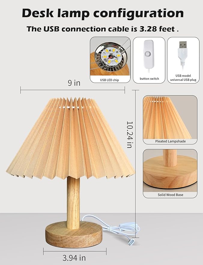 2 pack Small Table Lamp modern Bedroom bedside table lamps,Remote control Dimming Three colors,abric Shade，Boho Night light,Study Read Desk Night Stand Light, Dorm mini lamps,LivingRoom dresser office