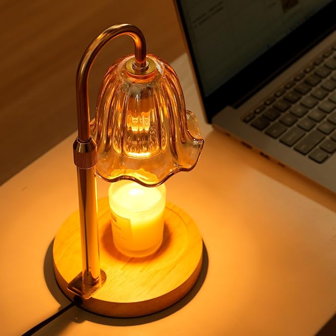 Candle Warmer Lamp, Electric Candle Lamp with Timer, Mothers Day Birthday Gift, New Home Gifts, Dimmable Wax Melt Warmer for Scented Candle