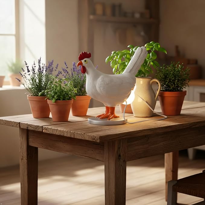 3D Egg-Laying Chicken Lamp - USB LED Table Light, DIY-Friendly & Compact | Ideal Easter/Birthday Gift for Chicken Lovers, Whimsical Home Decor