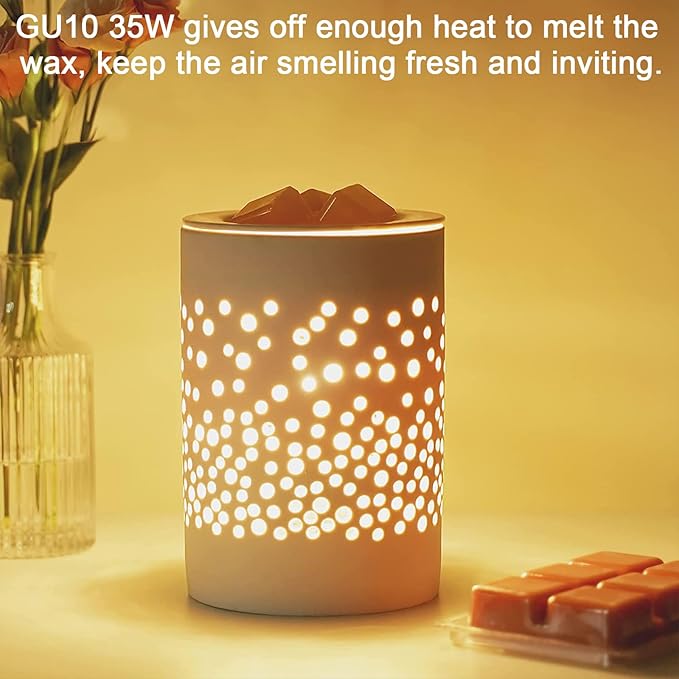 GU10 Halogen 35W Bulbs, Dimmable MR16 GU10+C 120V 35W for Track, Recessed, Candle Warmer, Range Hood Light Bulbs, 2700K Warm White, Pack of 4