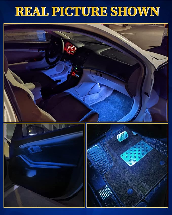 Car LED Strip Light,Auto Led Light Strip 30CM 15 SMD IP67 Waterproof Auto Interior Lights for Home Decoration Car Motorcycles Boat Golf Cart Truck with 3M Tape