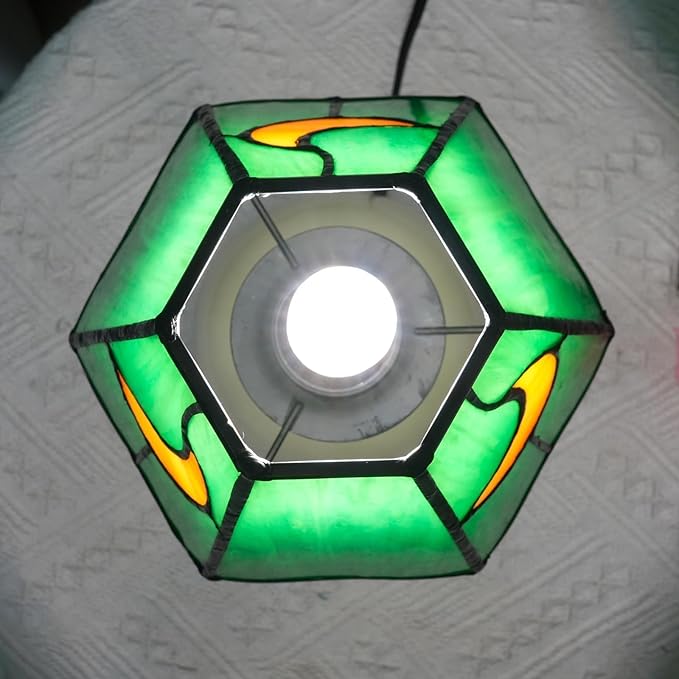 Mushroom Lamp Tiffany Lamp Stained Glass Table Lamp Moon Cute Small Bedside Lamps for Living Room Home Decor,Unique Aesthetic Home Living Room Decor Girls Women Birthday Day Gift,(Green)