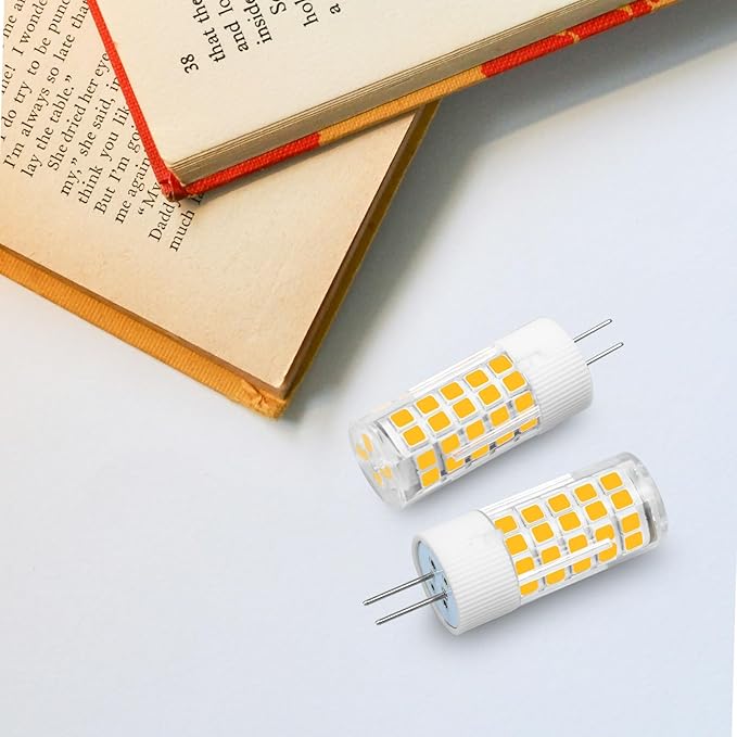 G4 120V LED Bulb Dimmable, G4 Bi-Pin Base Light Bulbs 120V 5W Warm White 3000k Equivalent to 40W Halogen for Under-Cabinet Ceiling Table Puck Lights, 10 Pack