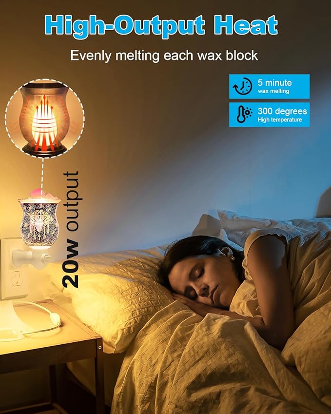 20 Watt Himalayan Salt Lamp Bulbs, Rock Salt Night Light Bulbs with E12 Base for Salt Lamps, Scentsy Warmer Wax Diffuser, Dimmable, Warm White, High Temperature Resistance, 15 Packs