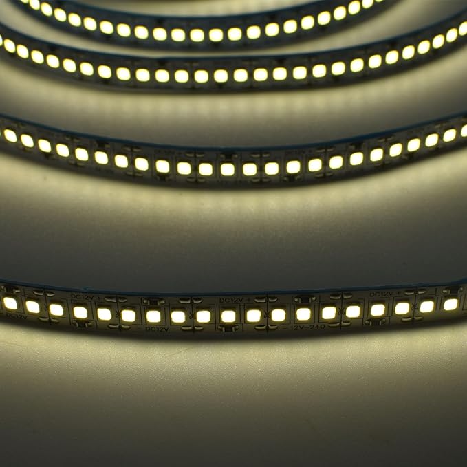 SUYOOULIN LED Strip Lights, SMD 2835 LED Strip, DC12V 1200LEDs 16.4Ft 26000LM High Density LED Light Strips Non-Waterproof IP21, 3 Times Brightness Than SMD3528 LED Strip, Natural White 4500K
