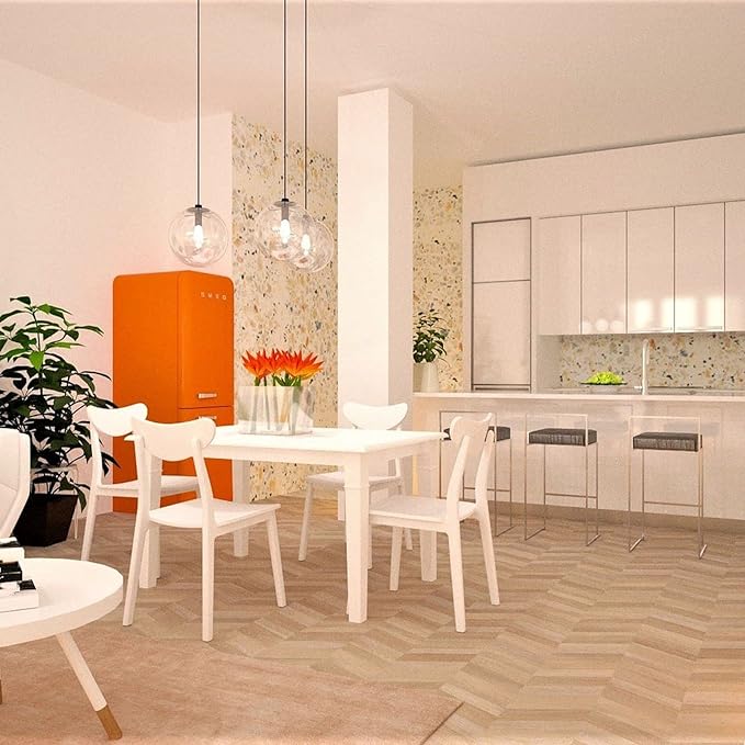 truestory Dimmable Vintage LED Edison Bulbs, 5W, Equivalent 50W, 450lm, Daylight White 4000K, ST19(ST58) LED Filament Bulbs, E26 Medium Base, Clear Glass, Pack of 6 (Cold Light)