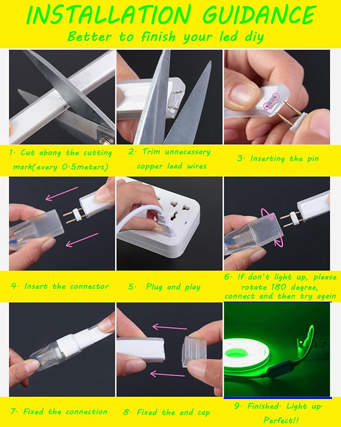 LED Neon Strip Lights, 130ft AC 110V-130V Super Bright Rope Light Sign String 80000LM Waterproof IP68 for Outdoor Indoor Commercial Lighting Decor(Pink)