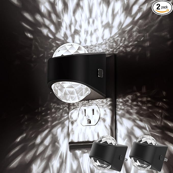Night Light, Night Lights Plug into Wall, Night Light for Bedroom, Dimmable Brightness, LED Dusk to Dawn Sensor Nightlight for Nursery, Bathroom, Home Decor, Gaming Room, Daylight White 5000k, 2 Pack