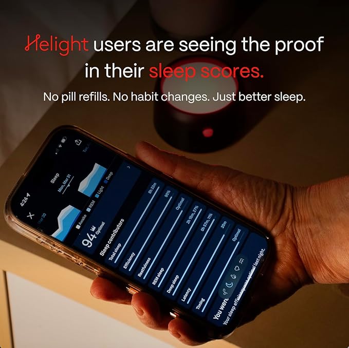 Helight Red Light Therapy Sleep Device Family Bundle – 630nm Pure Red Light Lamp Sleep Aid to Support Deep Relaxation – Rest Lamp Backed by Science for Adults & Kids Bedrooms - Pack of 2