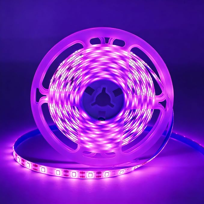 iNextStation Pink LED Strip Lights, 16.4ft 300 LEDs Ultra Bright Flexible LED Light Strip for Bedroom, Cuttable 12V Tape Light for Kitchen, Cabinet, TV Backlight (Power Adapter not Included)