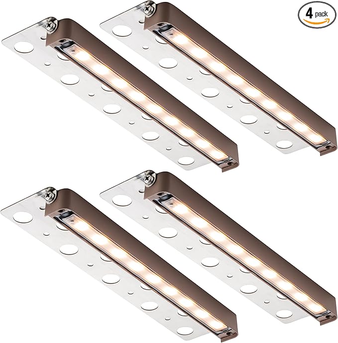 Low Voltage LED Step Lights 4 Pack, 12.25 Inch Landscape Lighting for Deck, Stairs & Pathway, 5CCT Adjustable 2700K-6500K, Waterproof Outdoor Retaining Wall & Paver Lights, 12V 5W High Brightness
