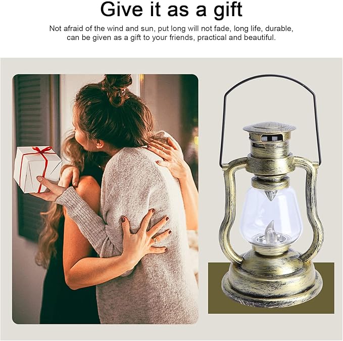 Creative Handheld Retro Kerosene Lantern Cordless Night Light Boho Decor Home Decor Atmosphere Lantern