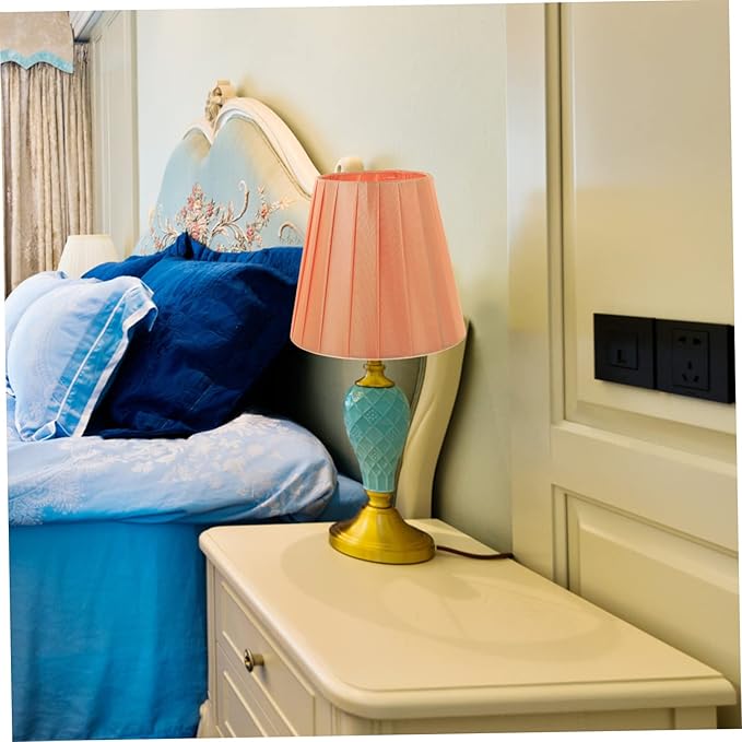 Clip-on Lampshade Stylish Cloth Light Cover for Ceiling Table Wall and Floor Lamps Softens Light for Cozy Home and Office Decor