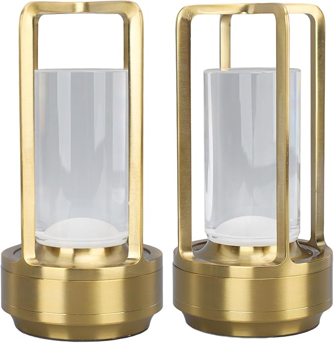 Generic Cordless , 16 Colours Rechargeable Crystal Lantern Lamp, Crystal Lantern, LED Lamp with Touch Control and Remote for Tables, Living Rooms, Offices (Gold), Genericzdbp7wqx0r-13