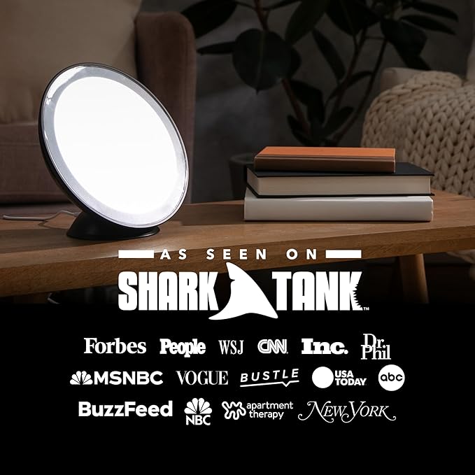 Circadian Optics Lampu Light Therapy Desk Lamp | As Seen On Shark Tank | 10,000 LUX UV-Free Full-Spectrum LEDs | Powerful & Large Light Panel | Sunlight Lamp for Seasonal Blues, Focus, Energy & Sleep