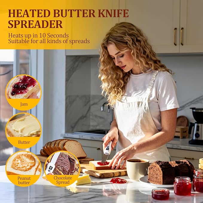 Stainless Steel Heated Butter Knife Spreader IP68 Waterproof for Cold Butter