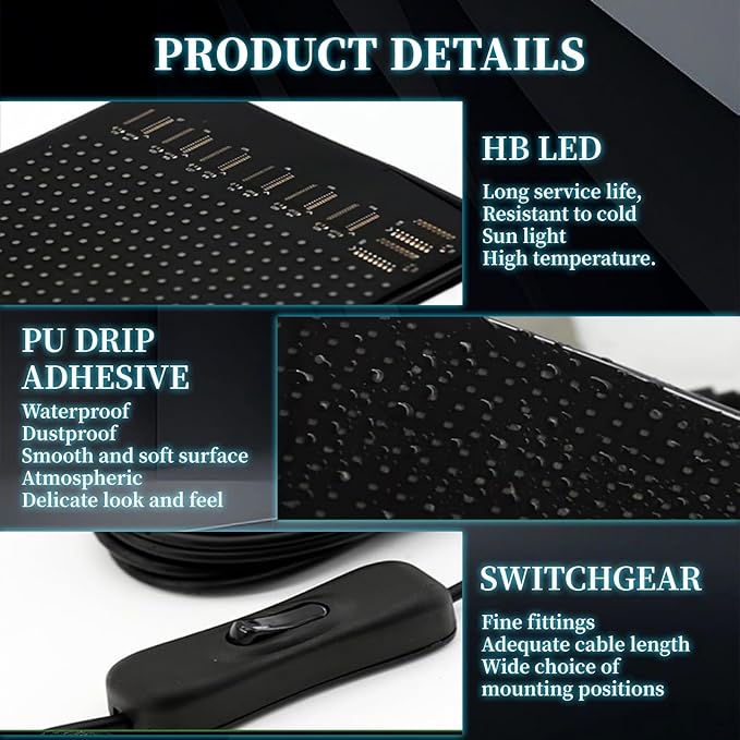 Large Size Devil Eyes Light for Windshield, 52inx7.5in Programmable LED Display for Car Windows - Flexible Waterproof Dynamic Eyes with Bluetooth App Control, Suitable for Cars and Trucks