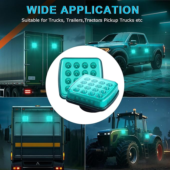 Wireless LED Road Flares for Emergency,Rechargeable Safety Flashing Lights for Vehicles,Portable Strobe Light Magnetic Emergency Strobe Light Kit for Trucks