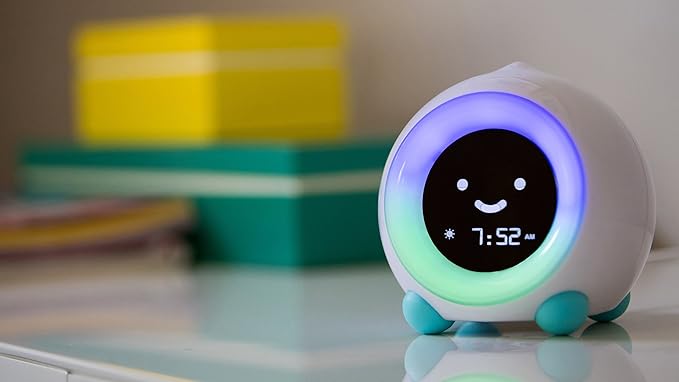 LittleHippo Mella: Kids Alarm Clock, Ready to Rise Children's Sleep Trainer, Night Light, Sound Machine and OK to Wake for Toddlers and Kids - Blush Pink (Updated 2025)