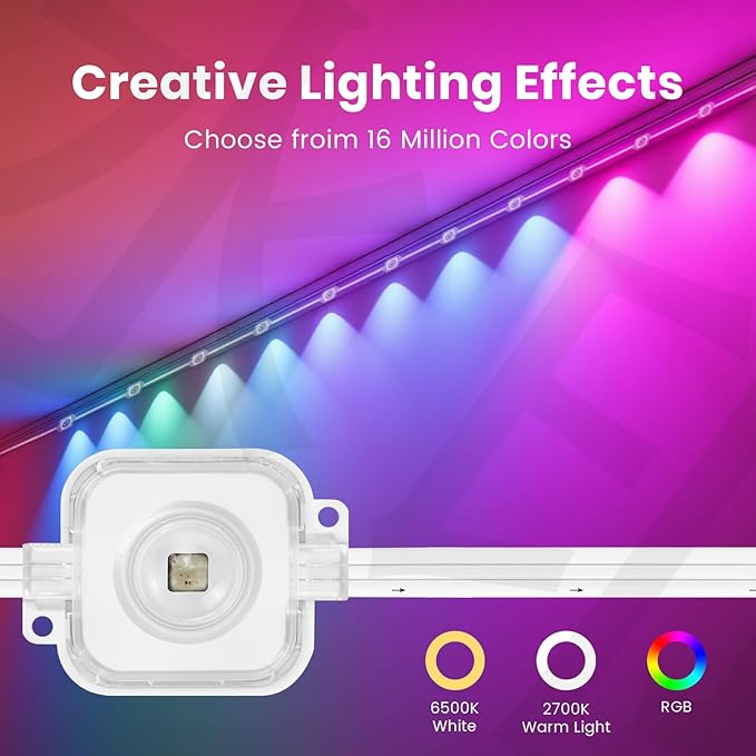 100FT Permanent Outdoor Lights, RGB Outdoor Eave Lights with 72 LED Lights, IP67 Waterproof, DIY Scene Modes with App & Remote Control for Decor, Garden, House, Party, Holiday, Christmas Decor
