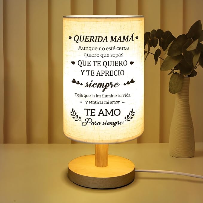 Gifts for Mom in Spanish,Regalos para Mamá Table Lamp, Mama Mothers Day Gifts, Mother Gifts in Spanish from Daughter Son, Regalos De Navidad para Mujer
