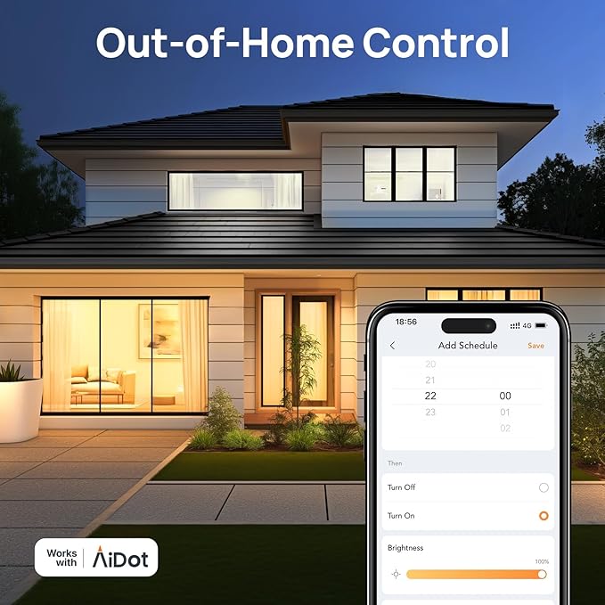 Linkind Smart Light Bulbs, Warm White to Daylight (2700K-6500K), Alexa Light Bulbs, Work with Alexa & Google Home, 60W Equivalent, Efficient 8.5W, 2.4G WiFi Bluetooth LED CRI>90, A19 E26 800LM, 4Pack