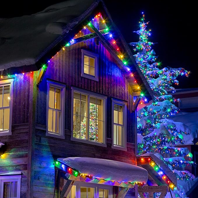 KGC C9 LED Replacement Christmas Lights Bulbs-0.6W Equivalent to 7W, C9 Shatterproof & Waterproof Plastic LED Bulbs, E17 Screw for Indoor Outdoor Patio String Lights - Multicolor 25 Pack