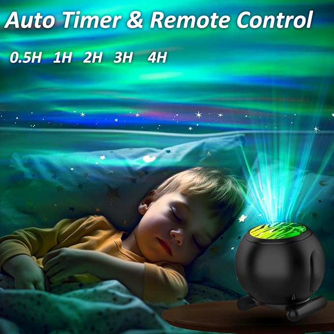 Northern Lights Projector, LED Night Light Aurora Projector with Timer and Remote, Room Decor, Gifts for Kids, Adults, Christmas, Birthday
