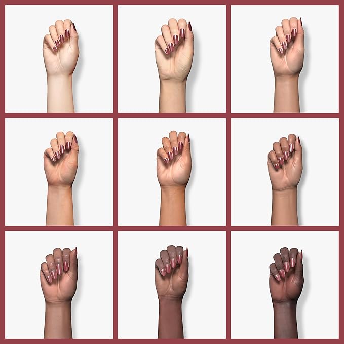 Beetles Red Gel Polish, Burgundy Red Color Gel Nail Polish Soak Off UV Lamp Wine Red Nail Polish, Home Salon DIY Design Art Manicure Gift for Women, 1Pcs 15ml