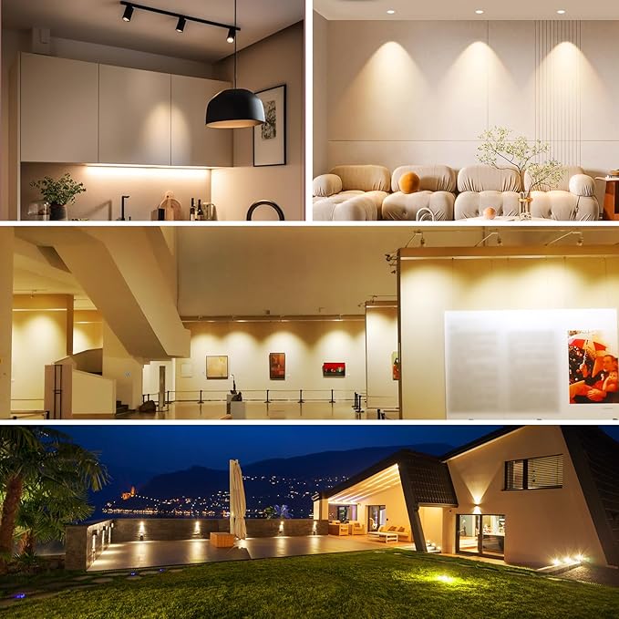 Energetic Dimmable MR16 5W 12V LED Light Bulb, 50W Halogen Equivalent, CRI 90+, GU5.3 Bi-Pin Base, 40 Degree Beam Angle, 3000K Warm White, 500LM, for Landscape, Recessed, Track Lighting, 24Pack