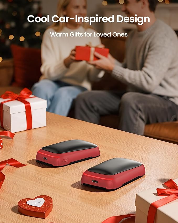 Gaiatop Electric Hand Warmers Rechargeable, Magnetic Pocket Hand Warmer 2-Pack, 3s Fast Heating, Fits in Gloves, Winter Sports Hunting Accessories, Warm Day Gifts for Men Women