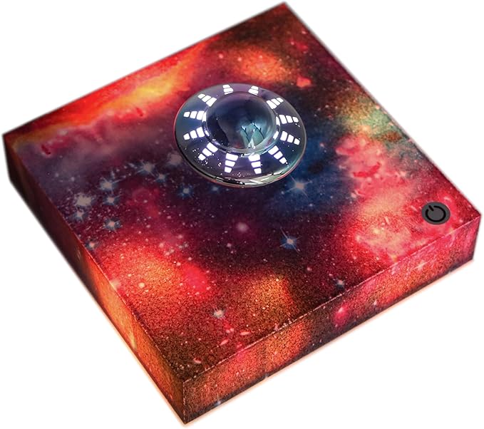 Levitating UFO Lamp - Magnetic Floating 360° Rotation with RGB Galaxy Effects, Auto-Rotating Silent LED Night Light, Cool Tech Decor for Office/Bedroom, Unique Gifts for All Ages