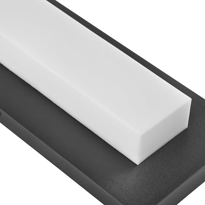 LamQee 47.2 in Aluminum Long Outdoor Wall Lights, 2900K 3000LM LED Waterproof IP65, Linear Modern Exterior Lighting Fixtures Wall Mount Outside Sconce Acrylic Shade for House Porch Patio Garage Door