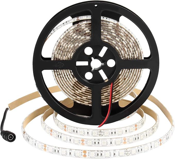 SUPERNIGHT 16.4FT LED Strip Light, Waterproof 12V 60W Green Rope Lights, 300 LEDs 5050 Tape Lights for Bedroom, Kitchen, Mirror, Home Decoration