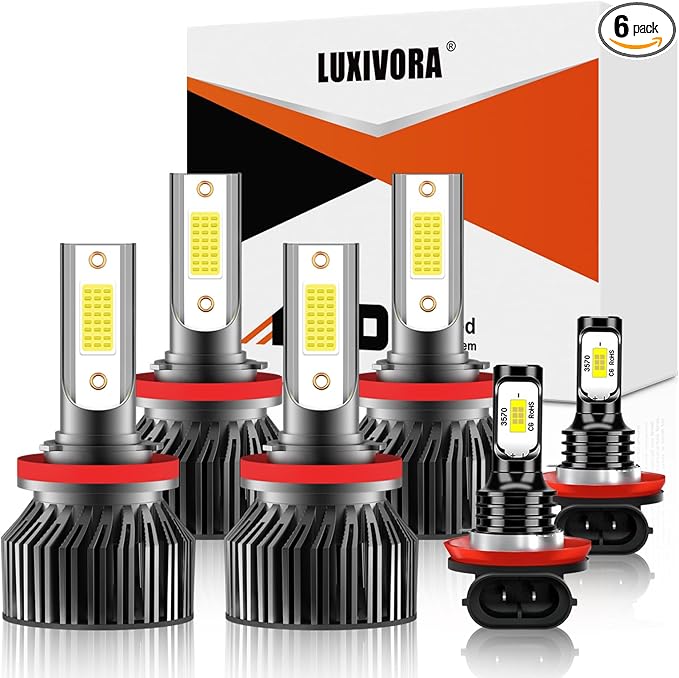 Compatible For Nissan Altima 2007 2008 2009 2010 2011 2012 2013 2014 2015 2016 2017 2018 Fog Light Bulb,Pack of 6