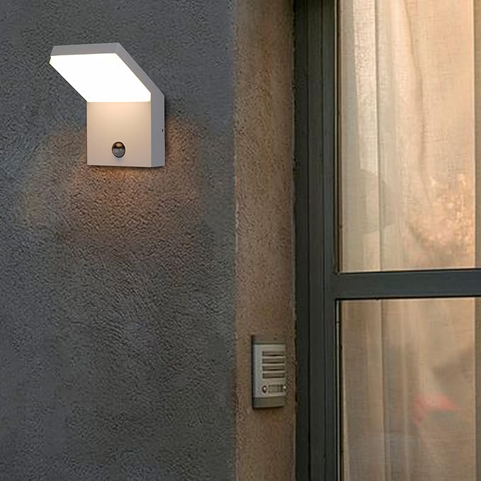 Lustrlach Motion Sensor Outdoor Light Fixtures Wall Mount,Exterior Wall Sconce, Porch Light, Garage Lights, Waterproof Motion Lights for Outside,Garden, Front Door