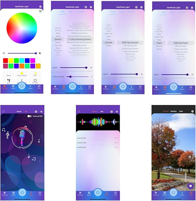 MIOBLUE LED Picture Light with App Control, 16in Battery Painting Display Lamp with APP Music Sync Dynamic Modes Artwork Light for Frame Portrait