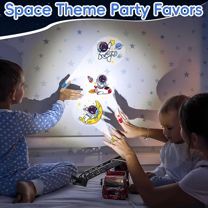 36Pcs Outer Space LED Finger Lights Space Party Favors Glow in the Dark Light Up Finger Lights Galaxy Themed Toys Bulk for Astronaut Birthday Party Goodie Bag Stuffer Birthday Gifts Classroom Prize
