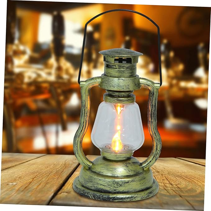 Alipis Retro Horse Lantern Night Light Battery-Powered Boho Decor Cordless Lamp for Bar