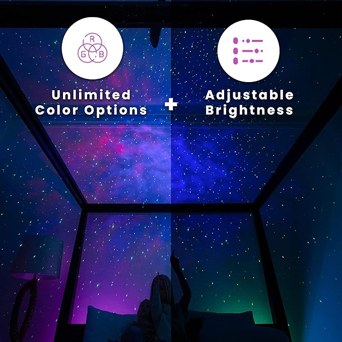 Authentic Galaxy Lamps Galaxy Projector | LED Nebula Star Light for Bedroom & Gaming | Green Stars Night Light