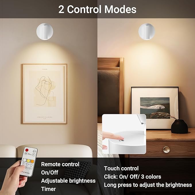 Spotlight Indoor, Wireless Uplighting Indoor with Remote Dimmable, 350° Rotate, Battery Powered Ceiling Spotlight for Artwork Painting Tree Plant Picture Lights, 4 Pack