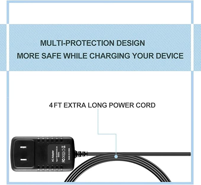 24V AC Adapter Charger for Govee H6078 RGBIC Floor Lamp LED Wi-Fi App Control Smart lamp Power Supply Cord Mains PSU