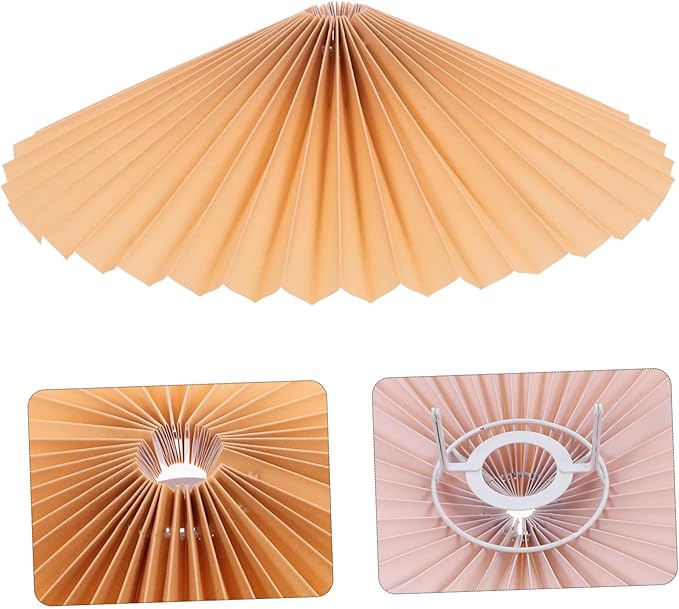 Homoyoyo Pleated Table Lamp Shade Lampshade for Bedside Floor Lamps Versatile Lighting for Hotels and Homes Chic Design Artistic Touch