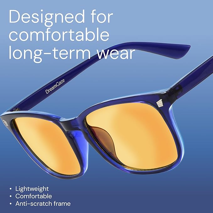 livho Gaming Blue Light Blocking Glasses for Better Sleep, Premium Night Driving, Computer Blockers for Man & Woman