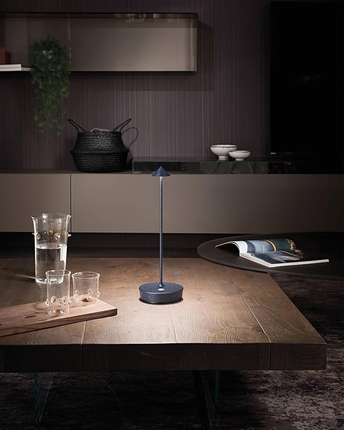 Cordless Table Lamps Rechargeable, 6000mAh Battery Operated LED Desk Lamp Outdoor Waterproof Portable Touch Dimmable Table Light for Patio Restaurant Dining Home Set of 2 Starlight