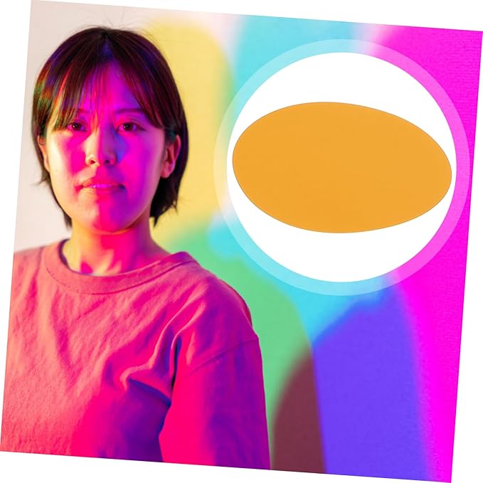DOITOOL 30 Pcs Photography Lighting Film Orange Correction Sheets Flat and Smooth Multi-use